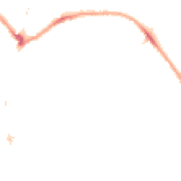 Night-time road noise heatmap for E7 9EP