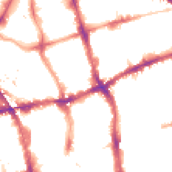 Night-time road noise heatmap for EC1V 0AA