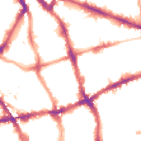 Night-time road noise heatmap for EC1V 0AG