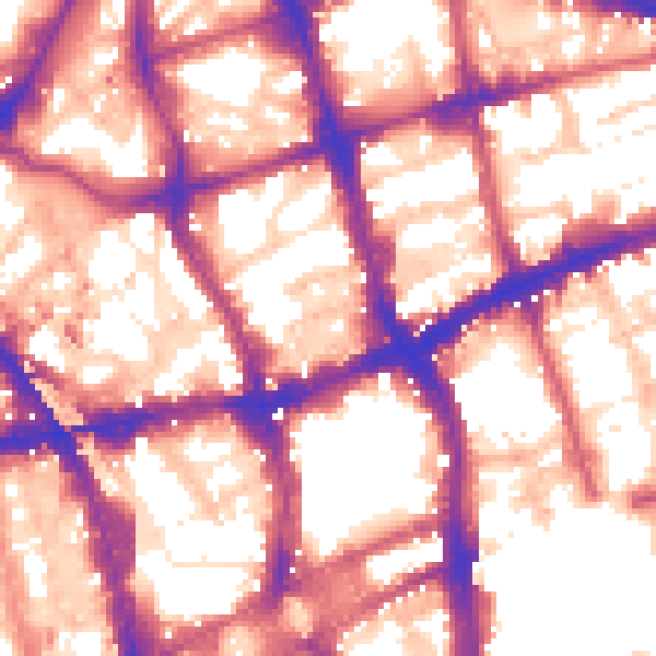 Daytime road noise heatmap for EC1V 0AU