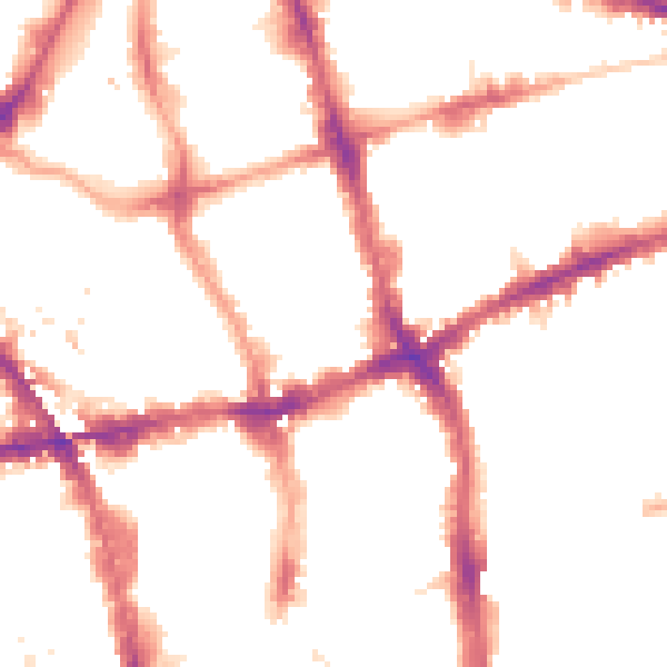 Night-time road noise heatmap for EC1V 0AU