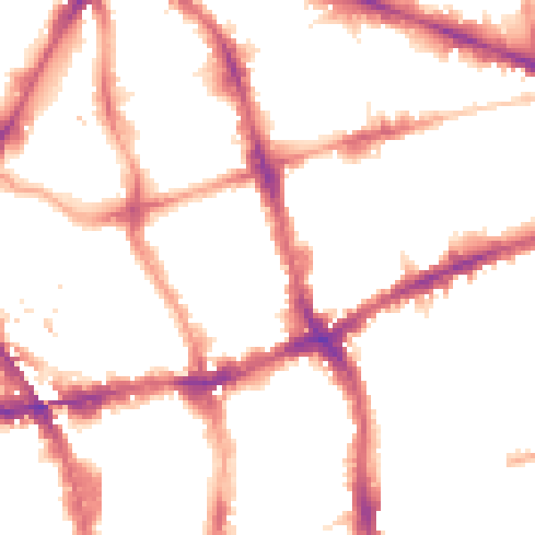 Night-time road noise heatmap for EC1V 0BH