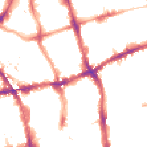 Night-time road noise heatmap for EC1V 0DP
