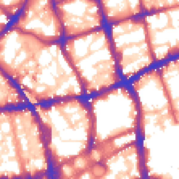 Daytime road noise heatmap for EC1V 0DU