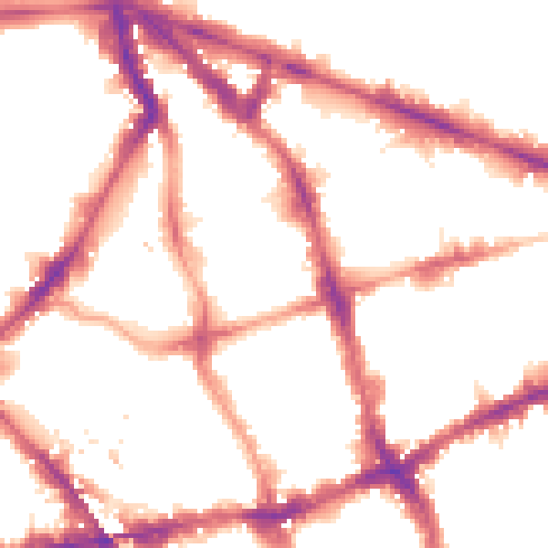 Night-time road noise heatmap for EC1V 0HL