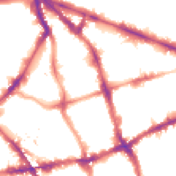 Night-time road noise heatmap for EC1V 0HP