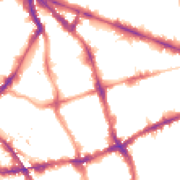 Night-time road noise heatmap for EC1V 0HR