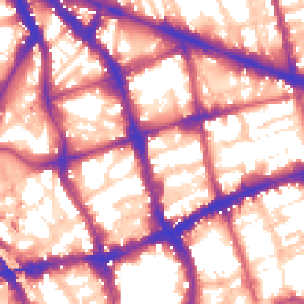 Daytime road noise heatmap for EC1V 3NY