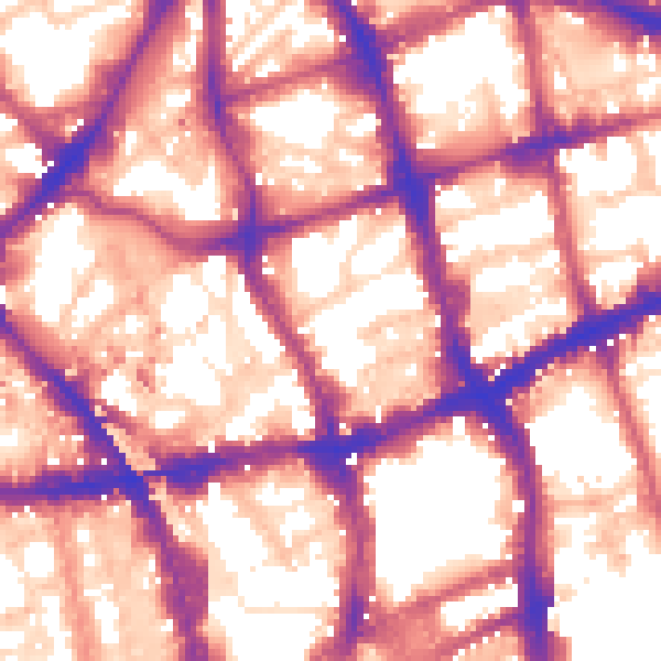 Daytime road noise heatmap for EC1V 4DG