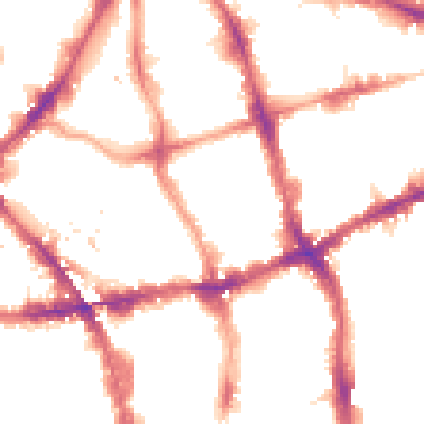 Night-time road noise heatmap for EC1V 4DG