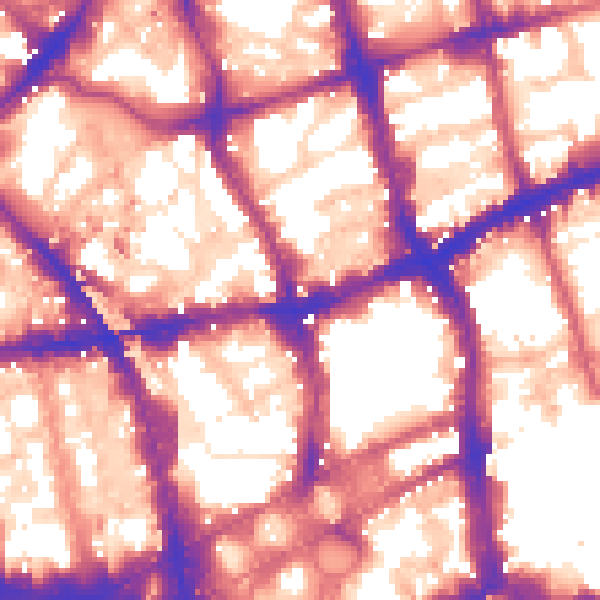 Daytime road noise heatmap for EC1V 4JW