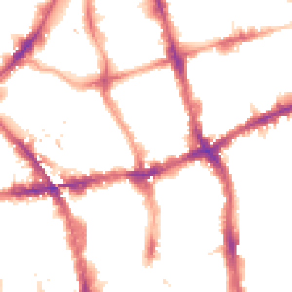 Night-time road noise heatmap for EC1V 4LE