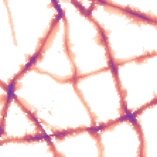 Night-time road noise heatmap for EC1V 4PG