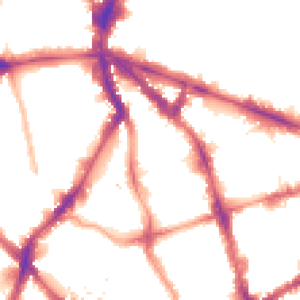 Night-time road noise heatmap for EC1V 7NH