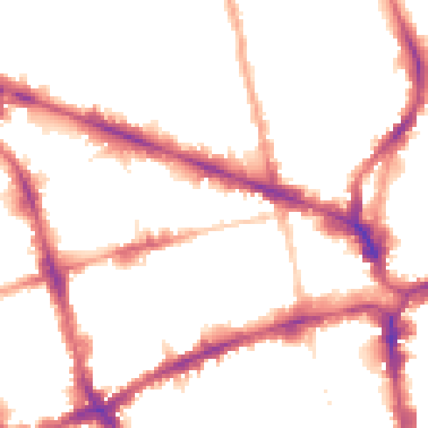 Night-time road noise heatmap for EC1V 8BP