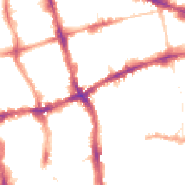 Night-time road noise heatmap for EC1V 9BE