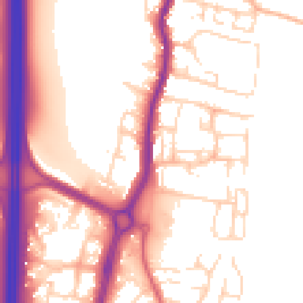 Daytime road noise heatmap for EN10 6AD