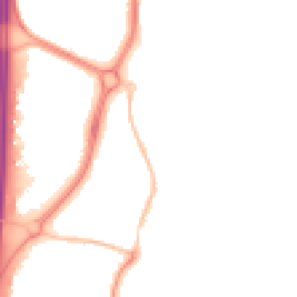 Night-time road noise heatmap for EN10 6AN