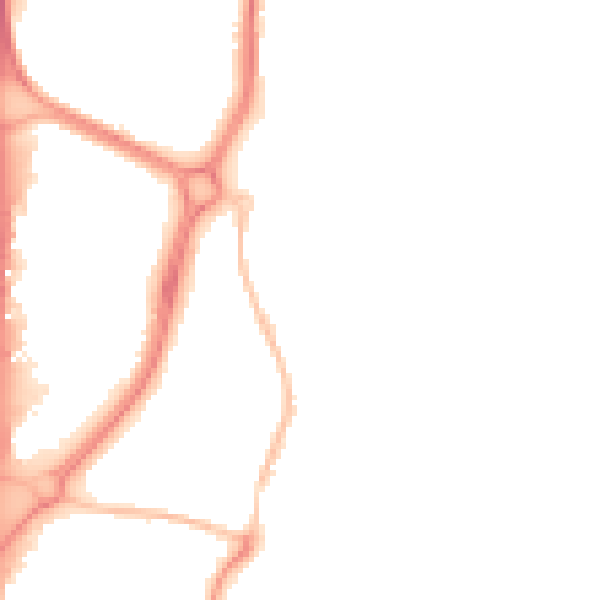 Night-time road noise heatmap for EN10 6AQ