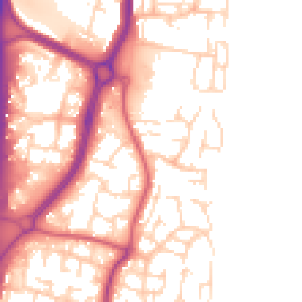 Daytime road noise heatmap for EN10 6BA