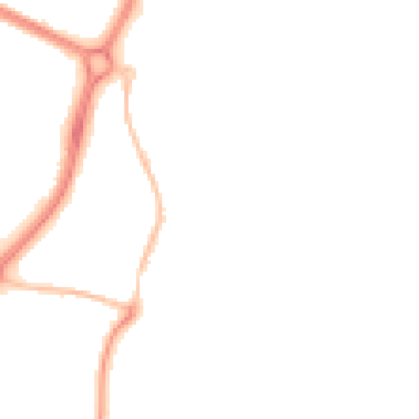 Night-time road noise heatmap for EN10 6BB