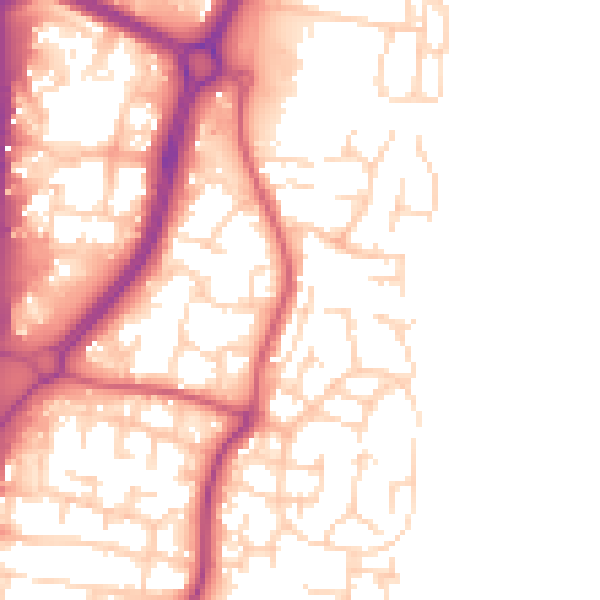 Daytime road noise heatmap for EN10 6BE