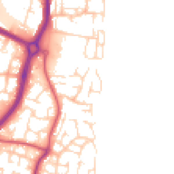 Daytime road noise heatmap for EN10 6BP