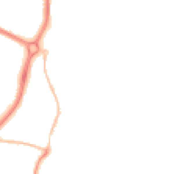Night-time road noise heatmap for EN10 6BP