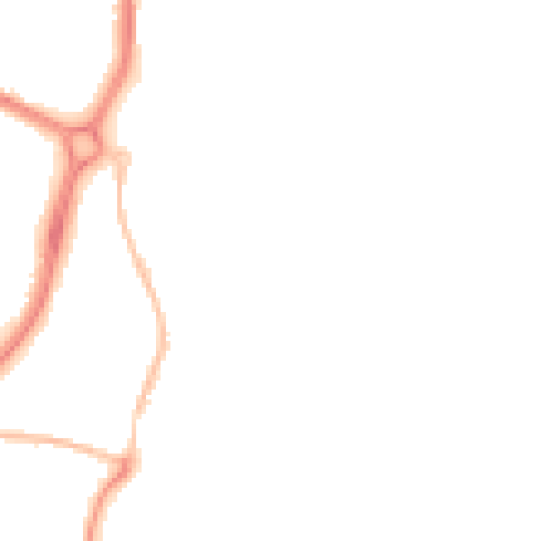 Night-time road noise heatmap for EN10 6BU