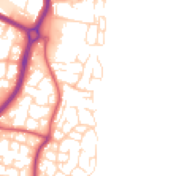 Daytime road noise heatmap for EN10 6BY