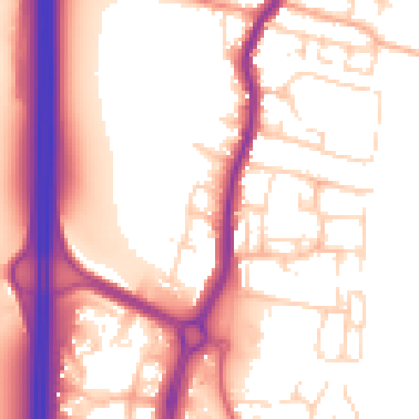 Daytime road noise heatmap for EN10 6DG