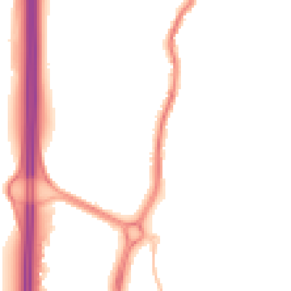 Night-time road noise heatmap for EN10 6DG