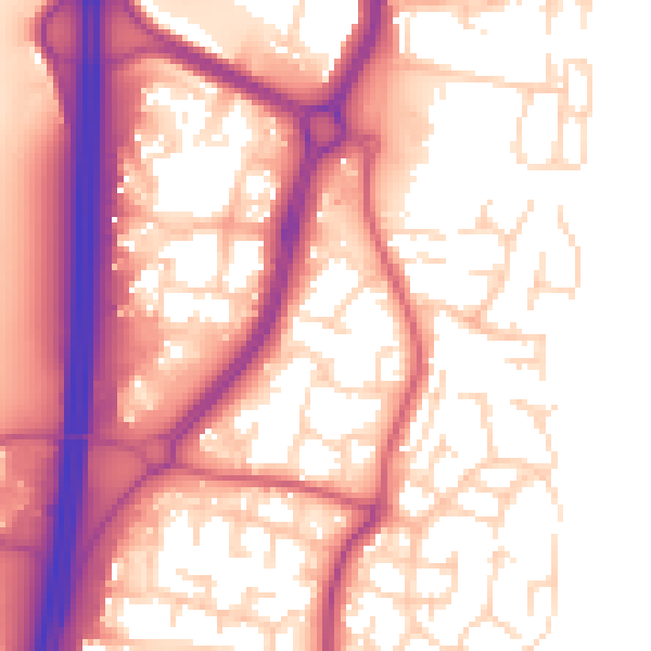 Daytime road noise heatmap for EN10 6DL