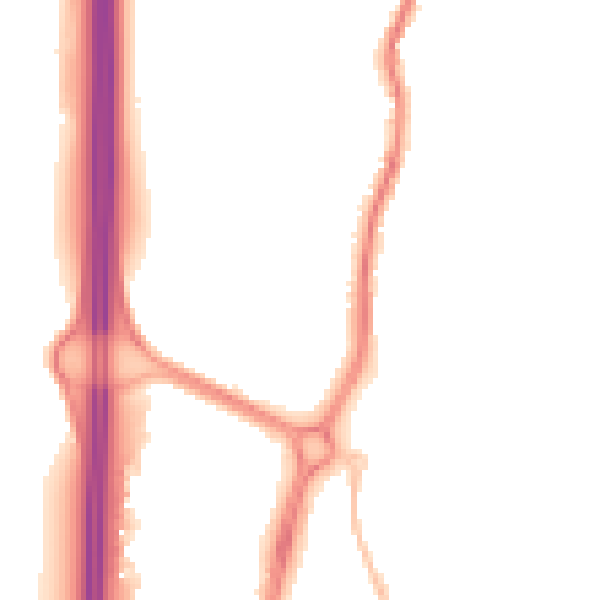 Night-time road noise heatmap for EN10 6DQ
