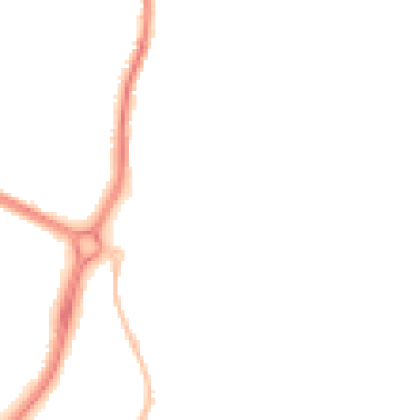 Night-time road noise heatmap for EN10 6FW