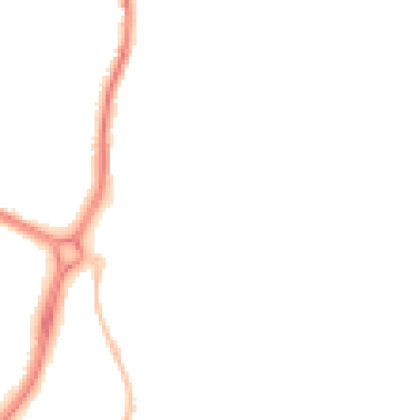 Night-time road noise heatmap for EN10 6GA