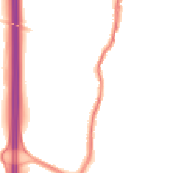 Night-time road noise heatmap for EN10 6GN