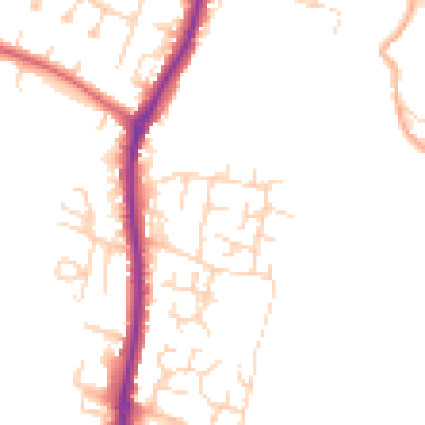 Daytime road noise heatmap for EN10 6PH
