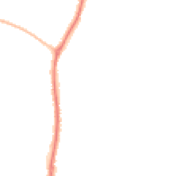 Night-time road noise heatmap for EN10 6PH