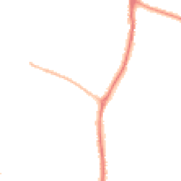 Night-time road noise heatmap for EN10 7HG