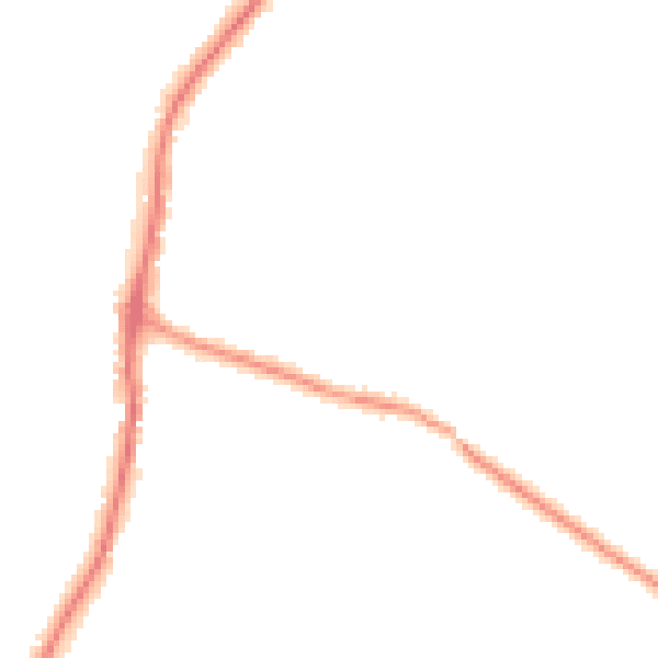 Night-time road noise heatmap for EN10 7JU