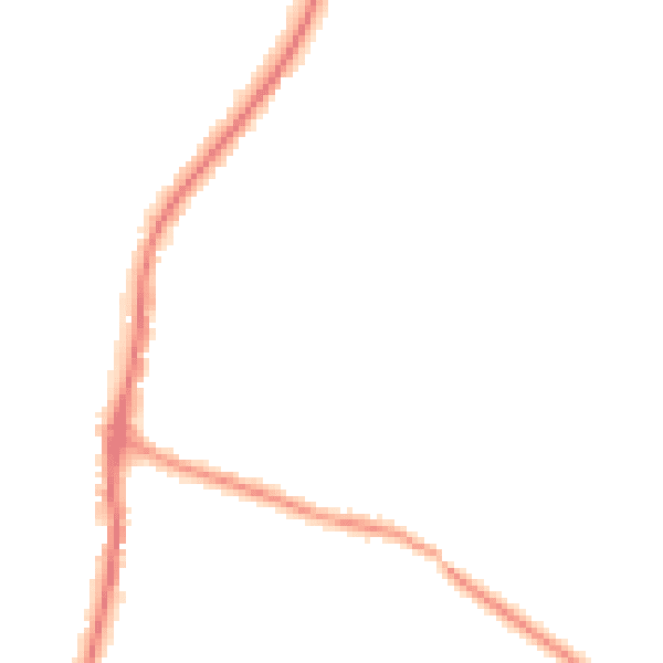 Night-time road noise heatmap for EN10 7JW