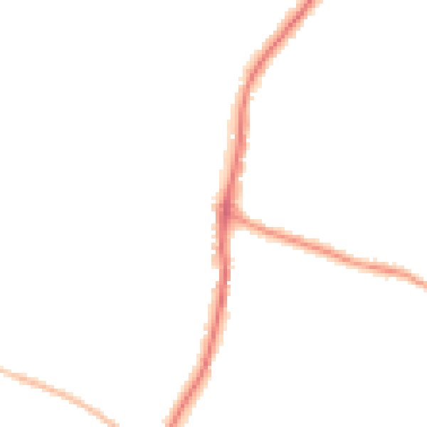Night-time road noise heatmap for EN10 7PP