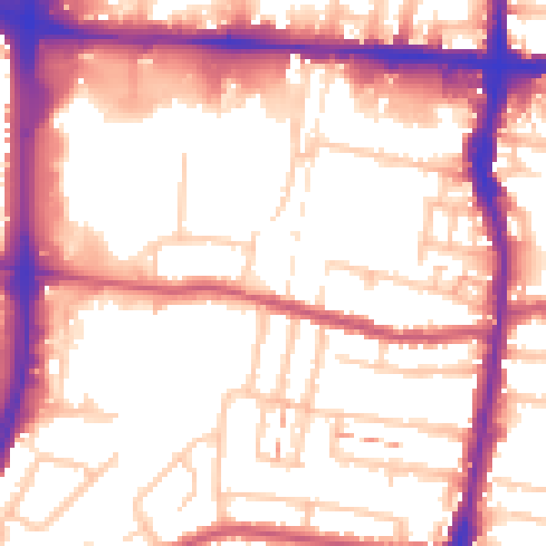 Daytime road noise heatmap for EN3 4AA