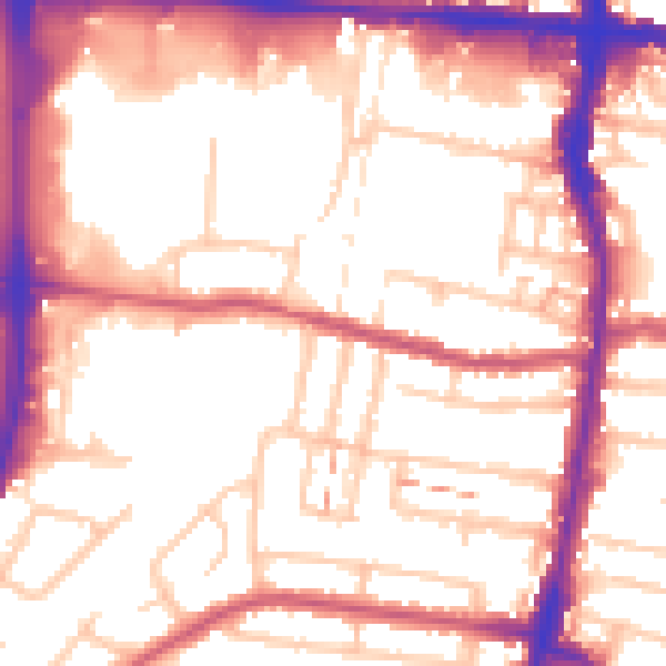 Daytime road noise heatmap for EN3 4AD