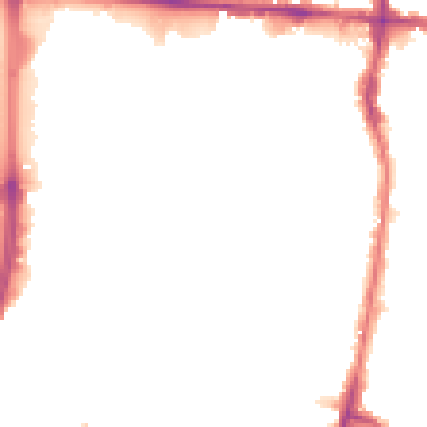 Night-time road noise heatmap for EN3 4AD