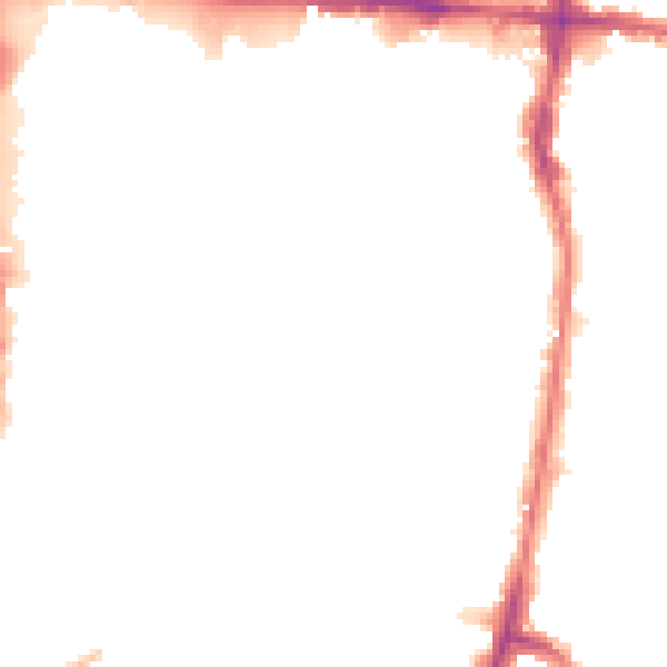 Night-time road noise heatmap for EN3 4AF