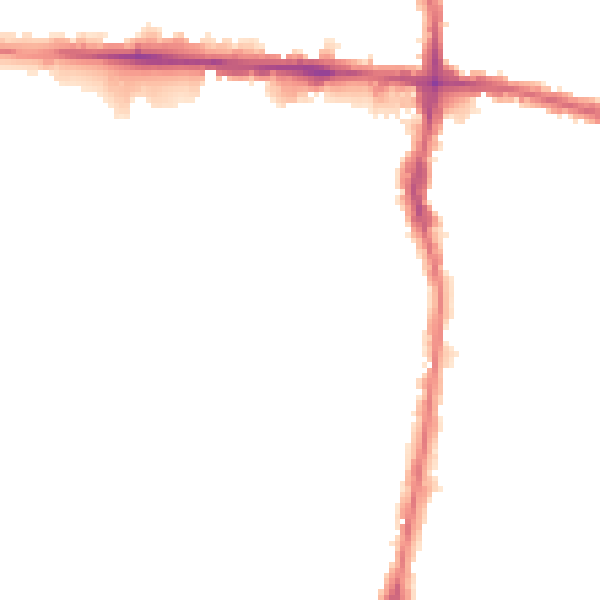 Night-time road noise heatmap for EN3 4AJ