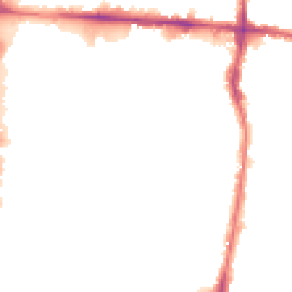 Night-time road noise heatmap for EN3 4AP