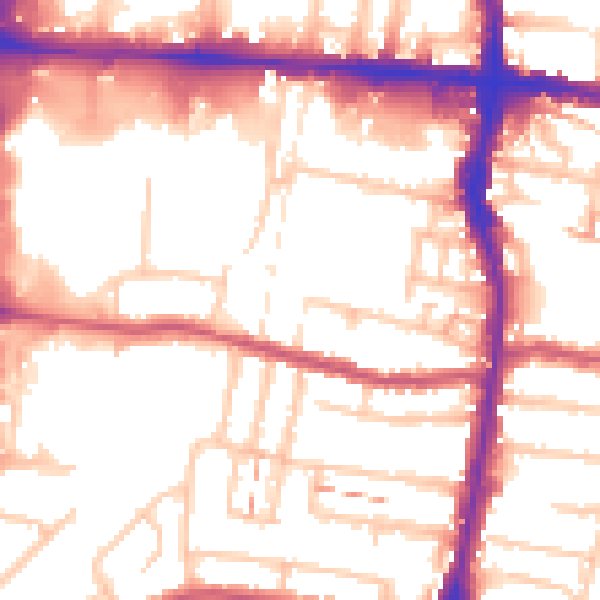 Daytime road noise heatmap for EN3 4AR